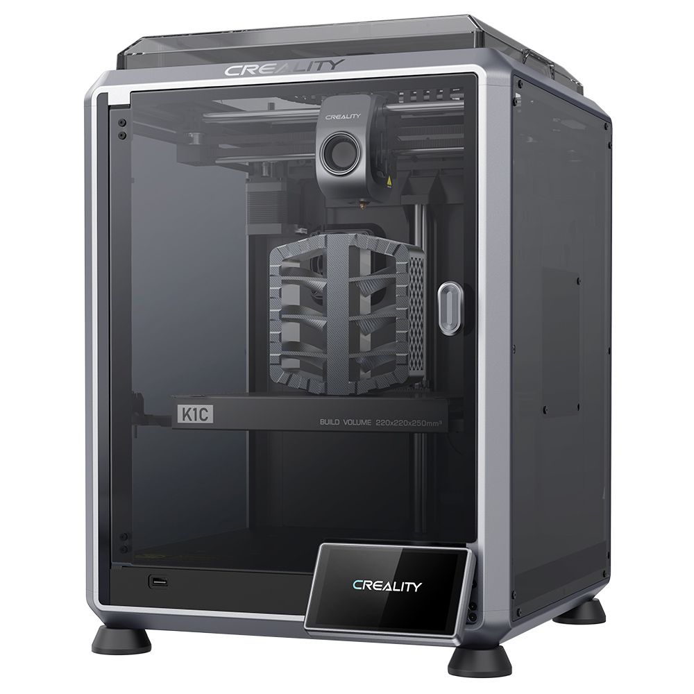 Creality K1C 3D Printer - Max Printing Speed 600 mm/s, AI Camera, Quick-Replace Nozzle, Full Metal Extruder, Carbon Fiber Printing, Air Filter and Silent Mode