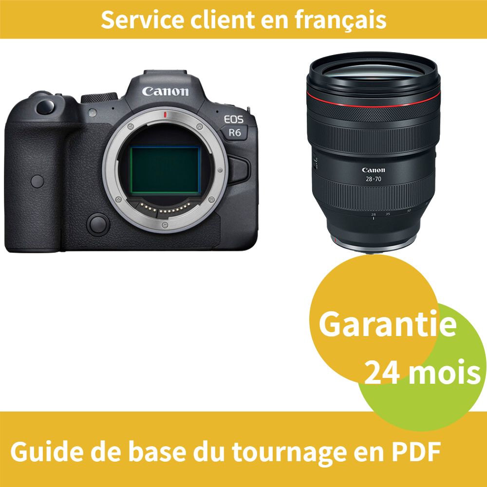 Appareil photo Canon EOS R6 avec objectif RF 28-70 mm f/2 L USM