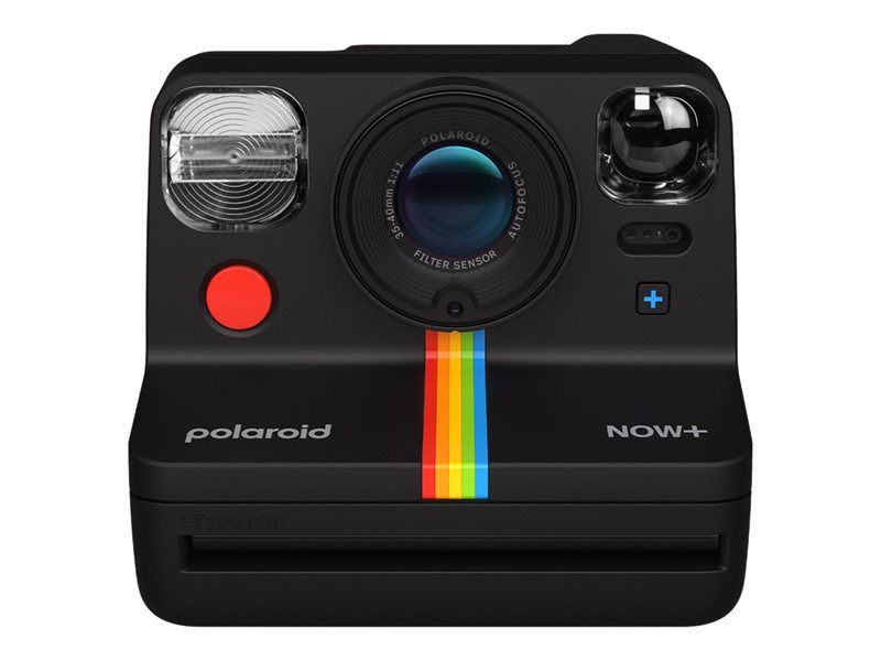 Polaroid Now+ Generation 2 Instant Camera - Black (Type 600 / Type I, 94.96-102.35mm Lens)