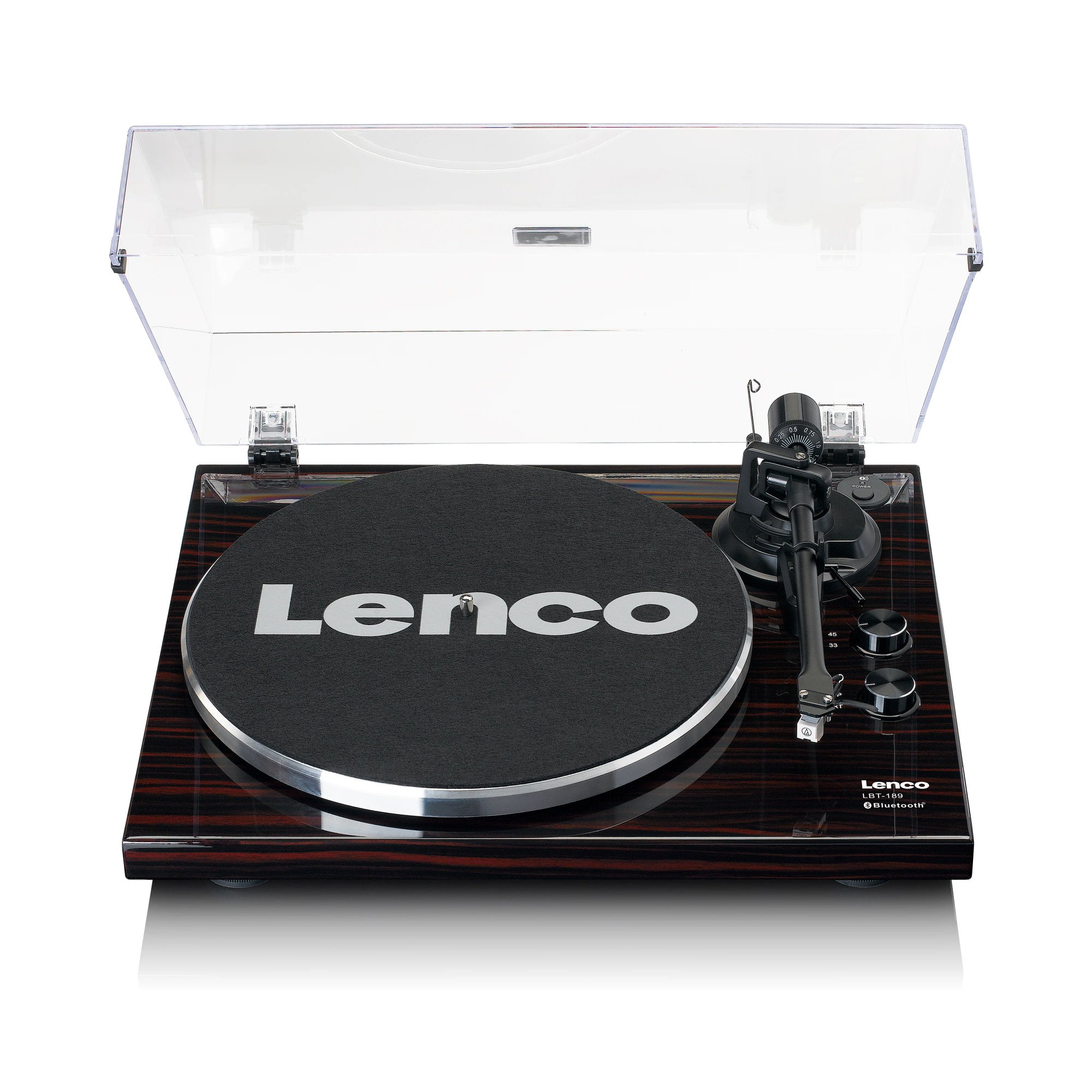 Lenco LBT-189WA - Bluetooth Turntable, Dark Brown