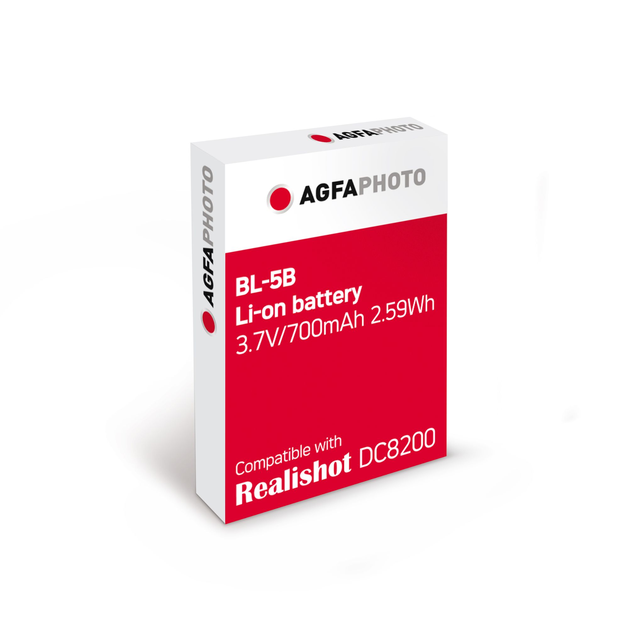 AGFA Photo BL-5B Lithium-Ion Battery for DC8200 Compact Camera - Black