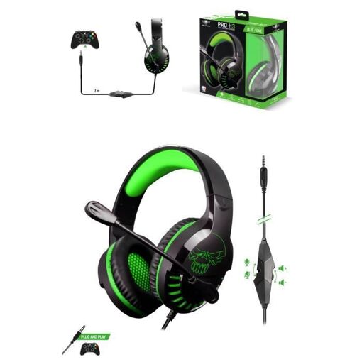 Auricular de juego Spirit of Gamer Pro - Estéreo 2.0 - Micrófono flexible - Compatible con Xbox One/S