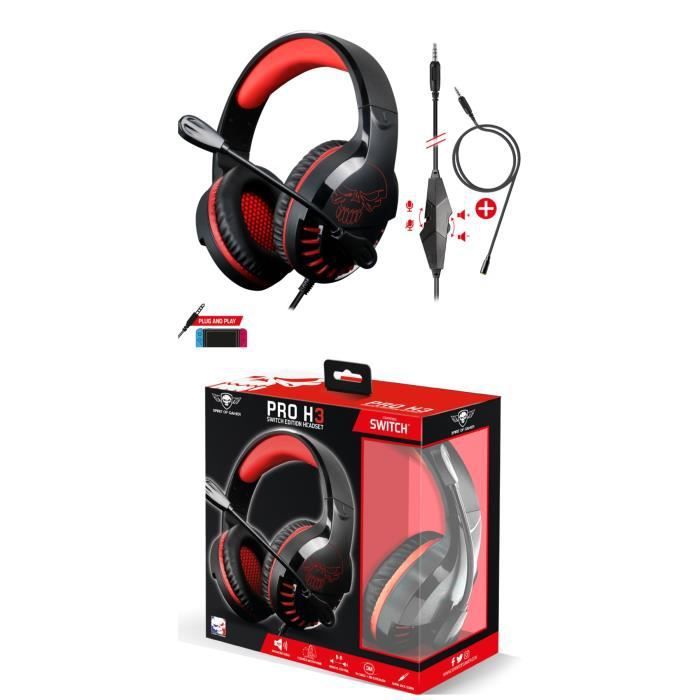 Spirit of Gamer Pro H7 Gaming Headset - Red