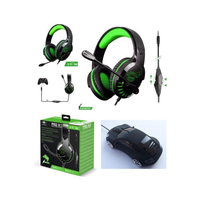 Casque de jeu Spirit of Gamer H3 Pro - Xbox One/Série X - Stéréo 2.0 - Haut-parleurs 50 mm - Filaire