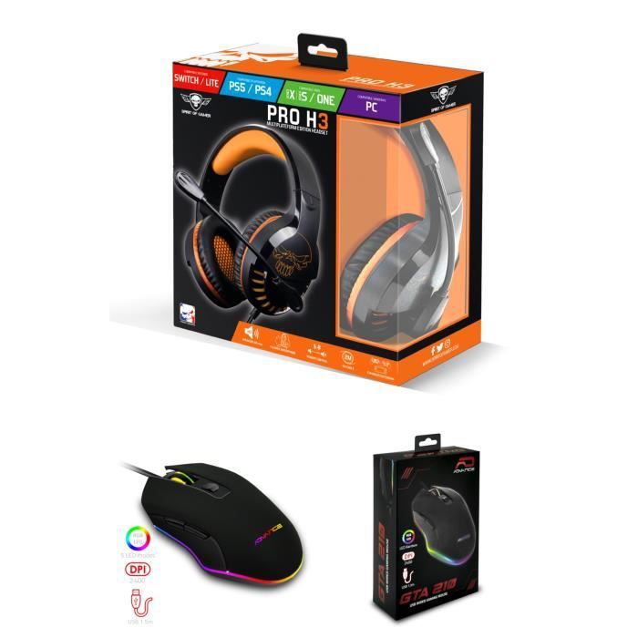 Spirit of Gamer PRO H3 Stereo Gaming Headset - Orange