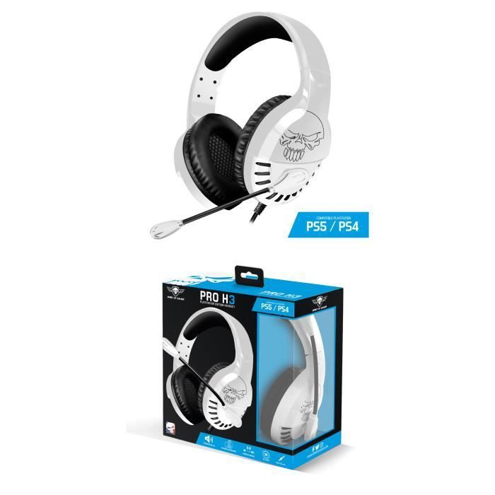 Casque de jeu Spirit of Gamer Pro-H3 - Blanc