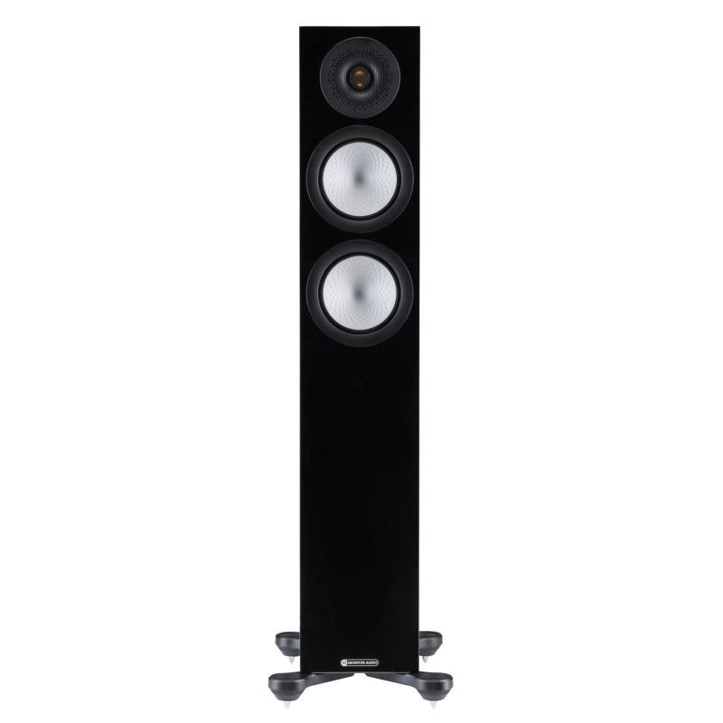 Monitor Audio Silver 200 7G Floorstanding Speaker, Black Bright