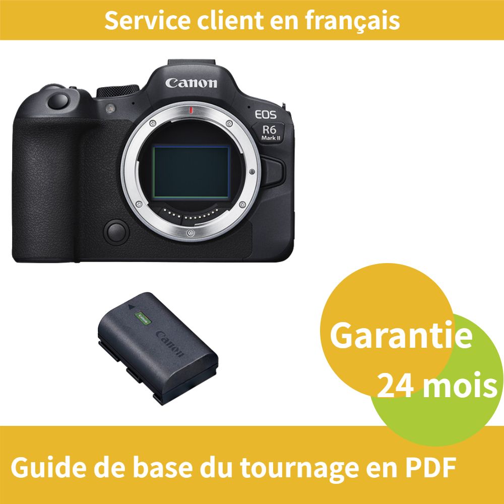 Canon EOS R6 Mark II Camera + Official Canon LP-E6NH Battery