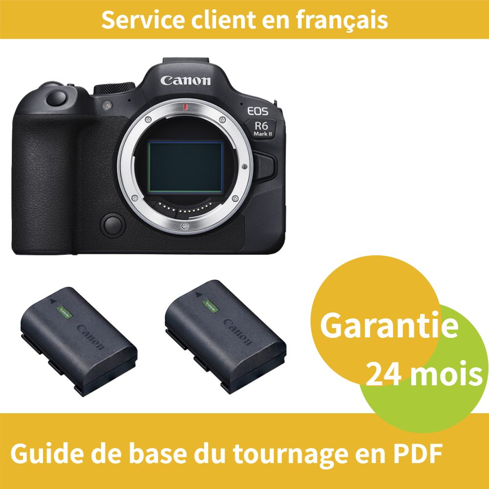 Canon EOS R6 Mark II Camera + Official Canon LP-E6NH Battery + Official Canon LP-E6NH Battery