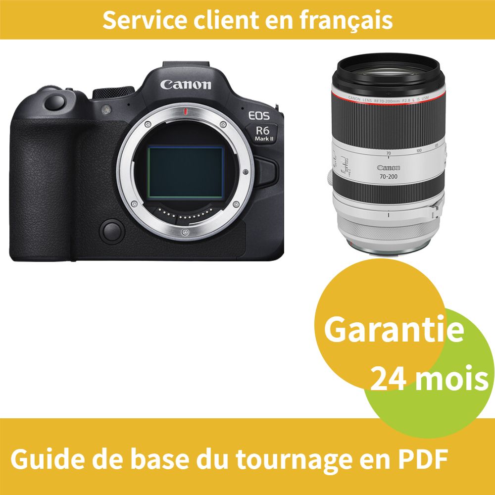 Canon EOS R6 Mark II Camera + Canon RF 70-200mm F2.8 L IS USM Lens