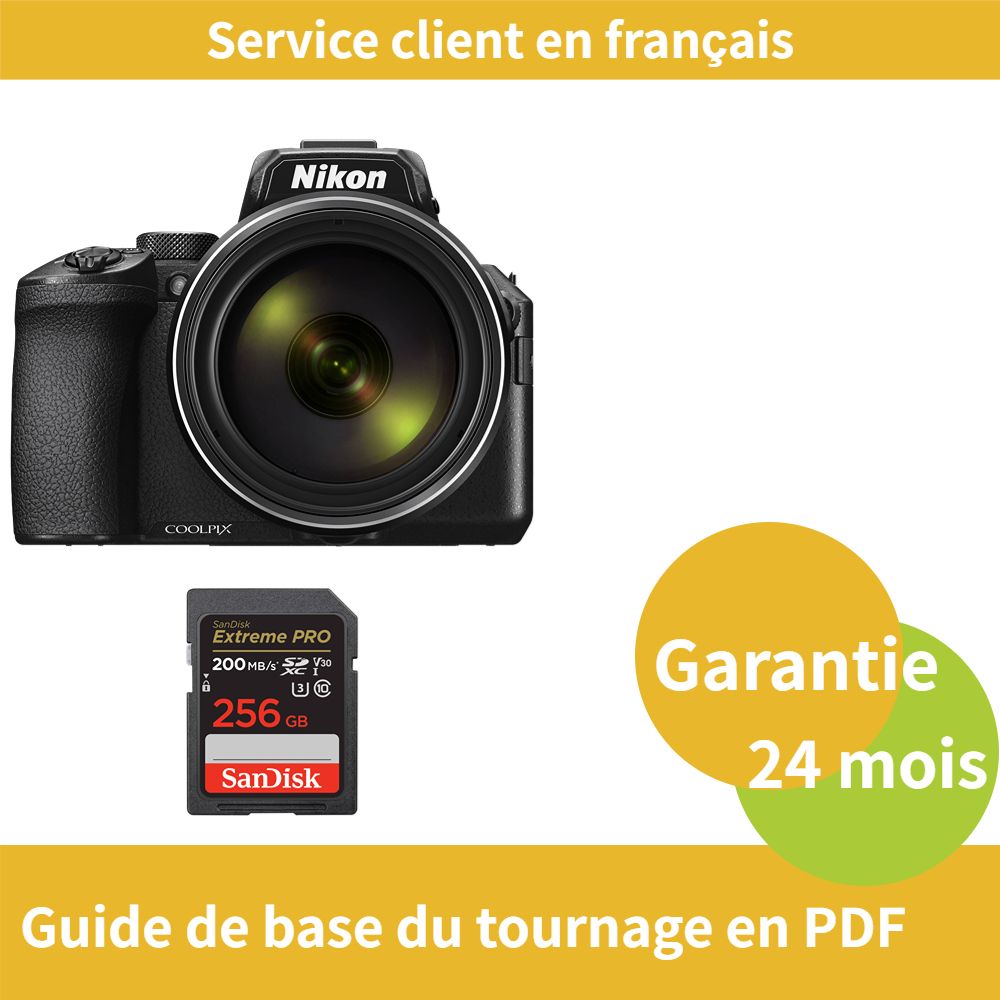 Cámara Nikon Coolpix P950 con tarjeta SDXC SanDisk de 256 GB Extreme PRO UHS-I