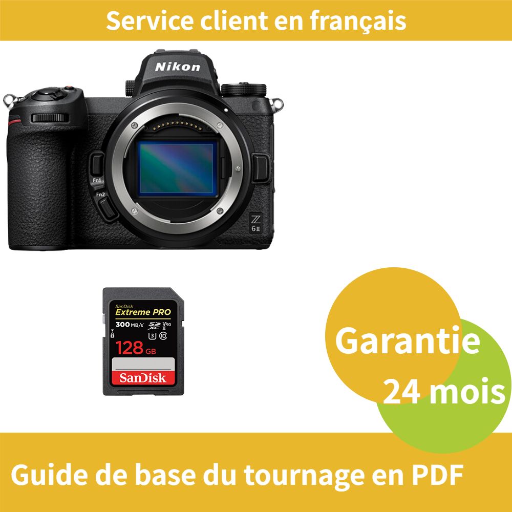Nikon Z6 II Camera + SanDisk 128GB Extreme PRO SDXC UHS-II Card