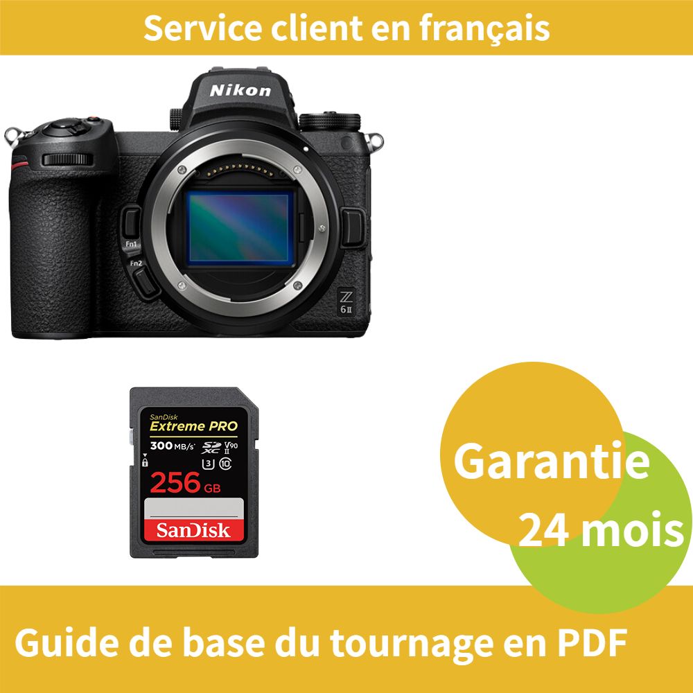 Nikon Z6 II Camera + SanDisk 256GB Extreme PRO SDXC UHS-II Card
