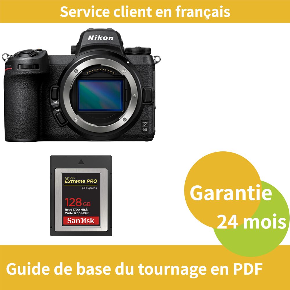 Nikon Z6 II Camera + SanDisk 128GB Extreme SD Card (PRO CFexpress Type B)