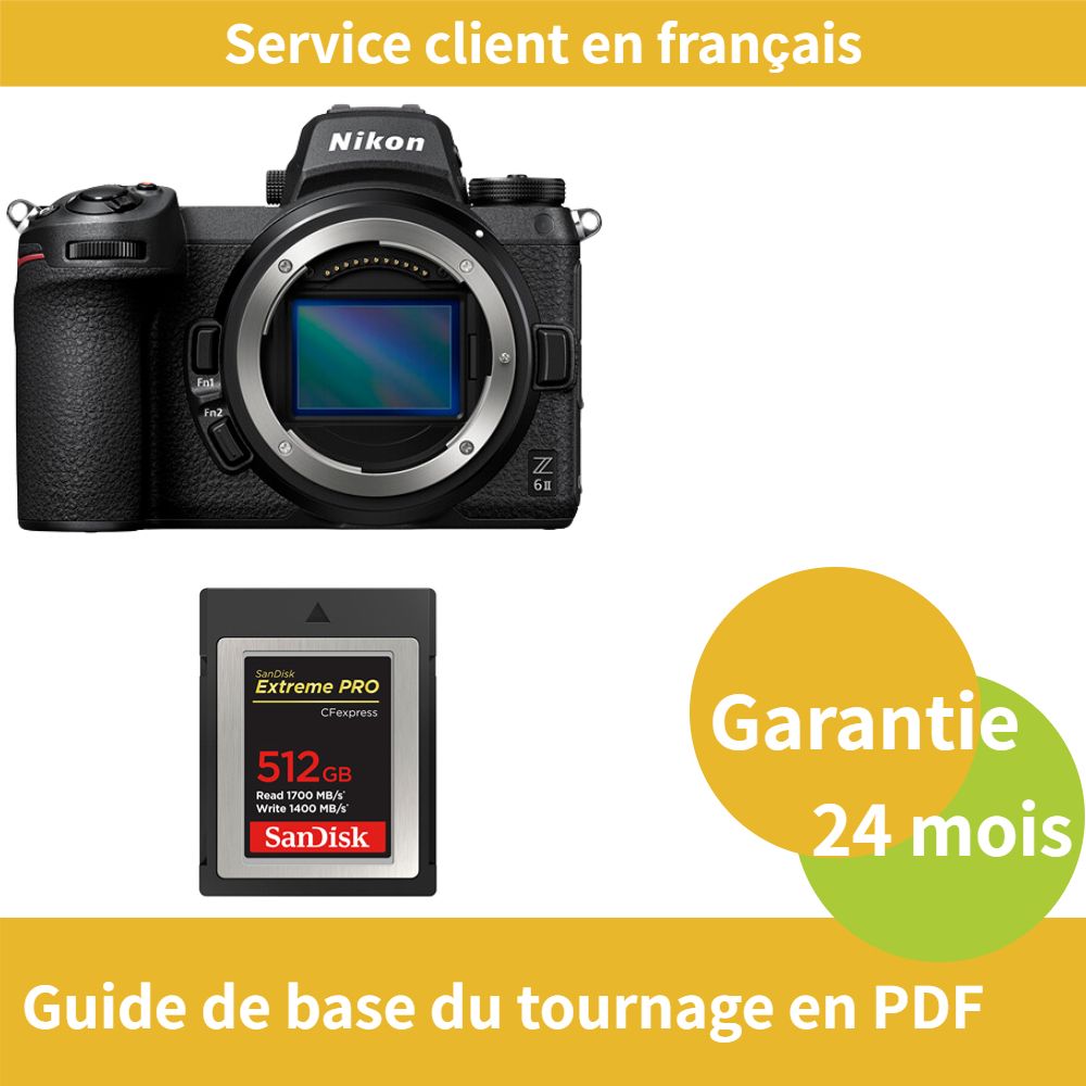 Nikon Z6 II Camera + SanDisk 512GB Extreme SD Card (PRO CFexpress Type B)