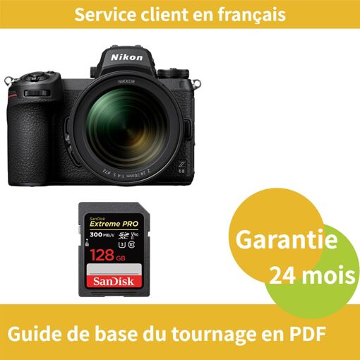 Nikon Z6 II Full Frame Camera Kit with 24-70mm f/4 S Lens and SanDisk 128GB Extreme PRO SDXC UHS-II Card