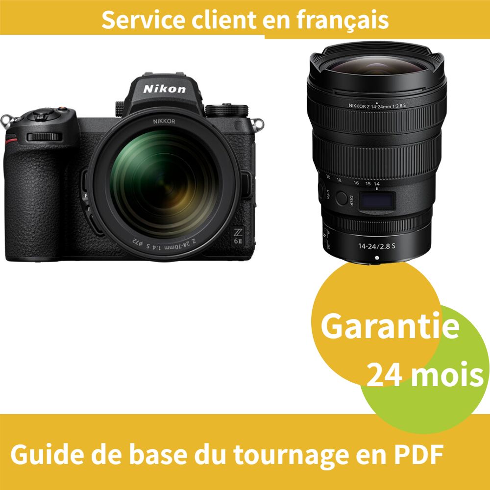 Nikon Z6 II Full-Frame Hybrid Camera Kit with Z 24-70mm f/4 S and Z 14-24mm f/2.8 S NIKKOR Lens