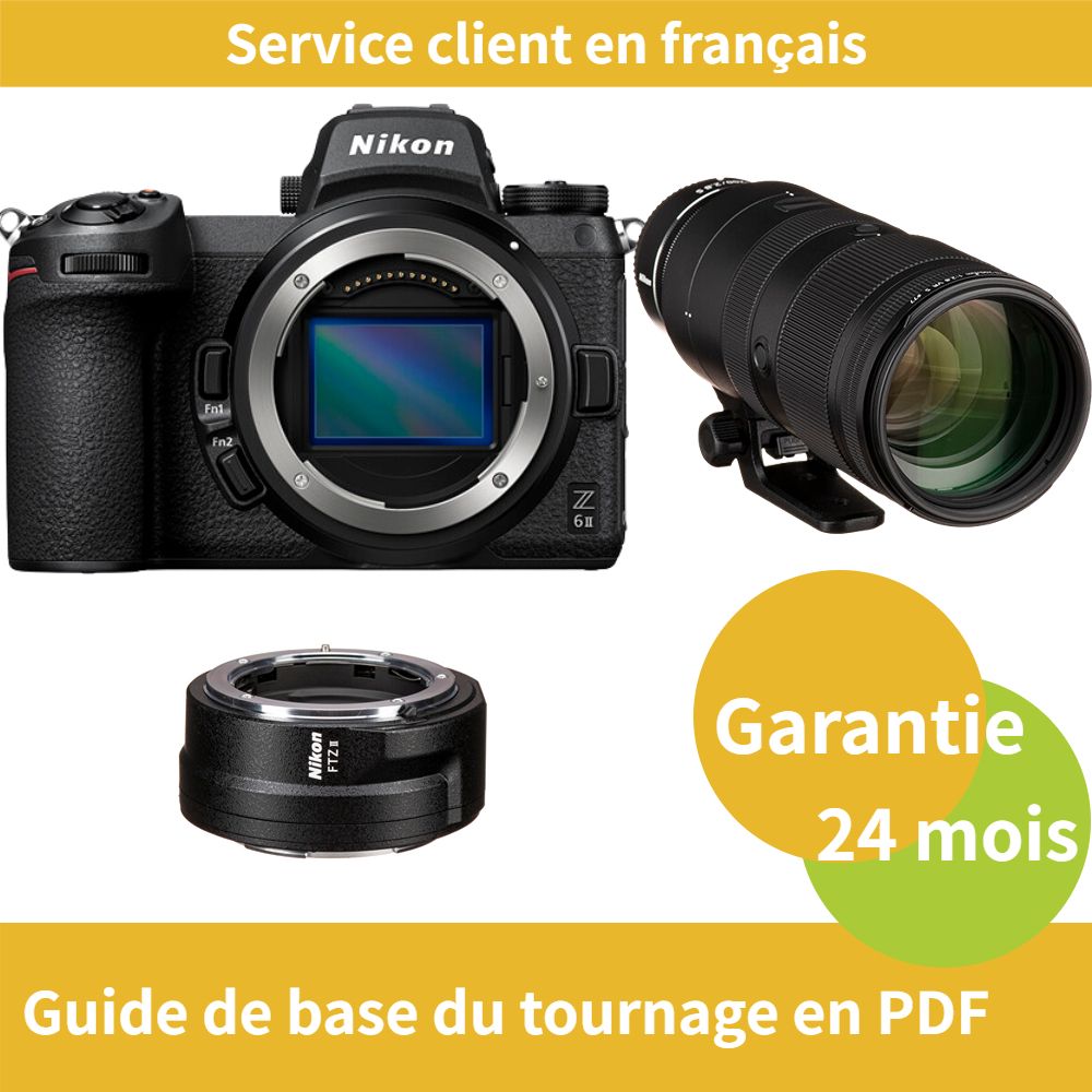 Nikon Z6 II Camera with FTZ II Adapter Ring and Nikon Z 70-200mm f/2.8 VR S NIKKOR Lens