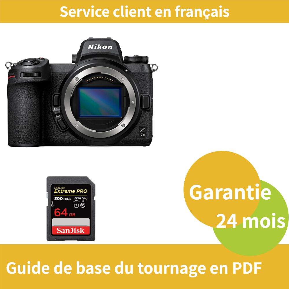 Nikon Z7 II Camera + SanDisk 64GB Extreme PRO SDXC UHS-II Card