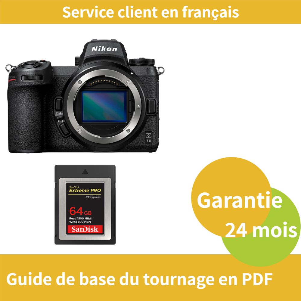 Nikon Z7 II Camera + SanDisk 64GB Extreme SD Card PRO CFexpress Type B