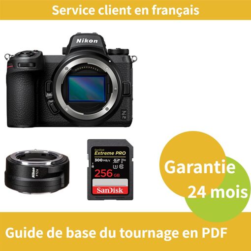 Nikon Z7 II Camera + Nikon FTZ II Adapter Ring + SanDisk 256GB Extreme PRO SDXC UHS-II Card