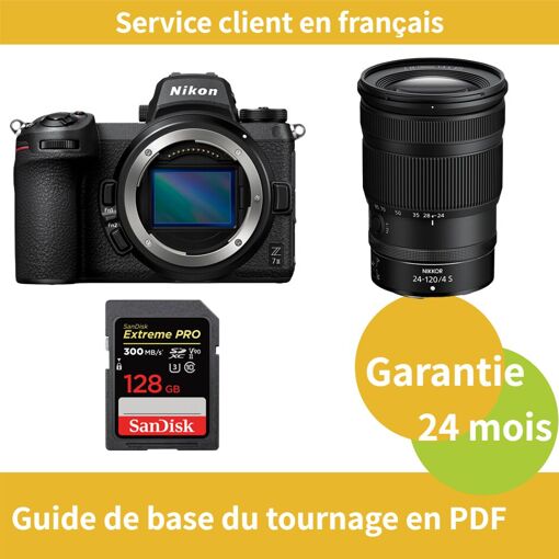 Nikon Z7 II Full Frame Hybrid Camera Kit with Z 24-120mm f/4 S Lens + SanDisk 128GB Extreme PRO SDXC UHS-II Card