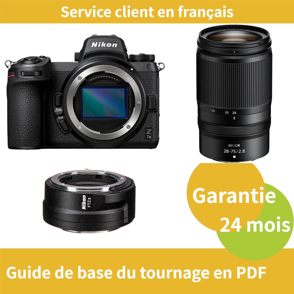 Nikon Z7 II Camera + FTZ II Adapter Ring + Nikon Z 28-75mm f/2.8 NIKKOR Lens