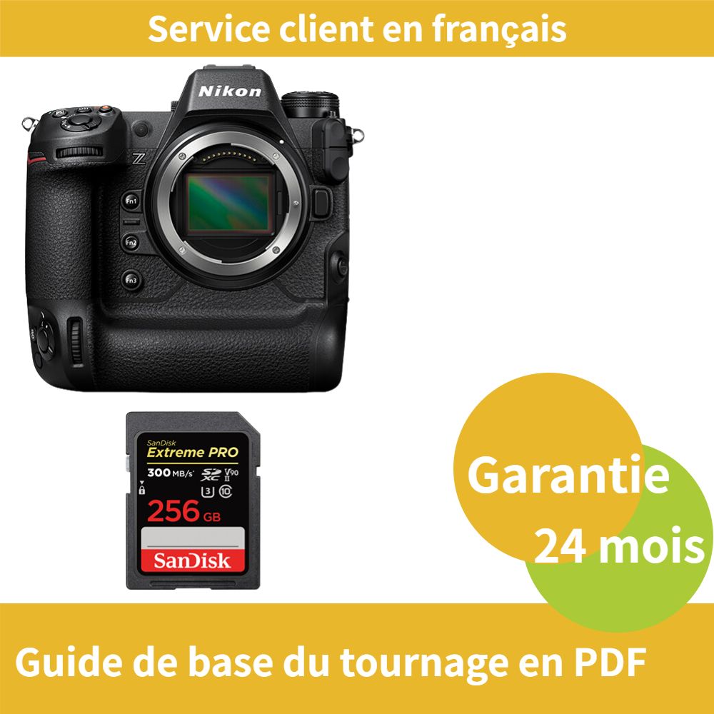 Appareil photo Nikon Z9 + carte SDXC SanDisk Extreme PRO 256 Go
