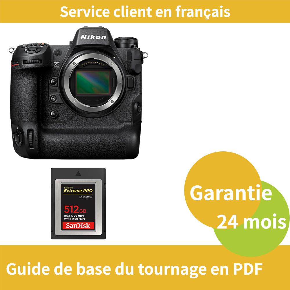 Nikon Z9 Camera + SanDisk 512GB Extreme SD Card PRO CFexpress Type B