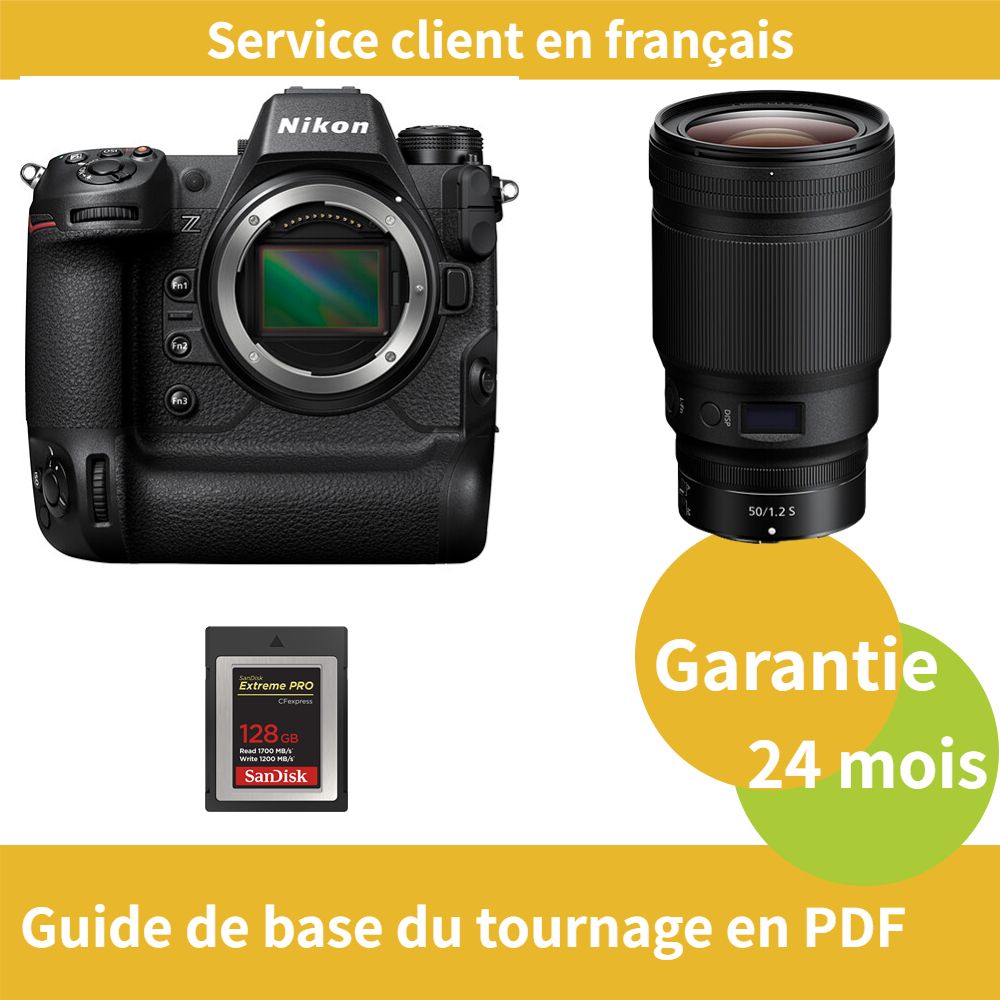 Nikon Z9 Camera with Nikon Z 50mm f/1.2 S Nikkor Lens and SanDisk 128GB Extreme SD Card (PRO CFexpress Type B)