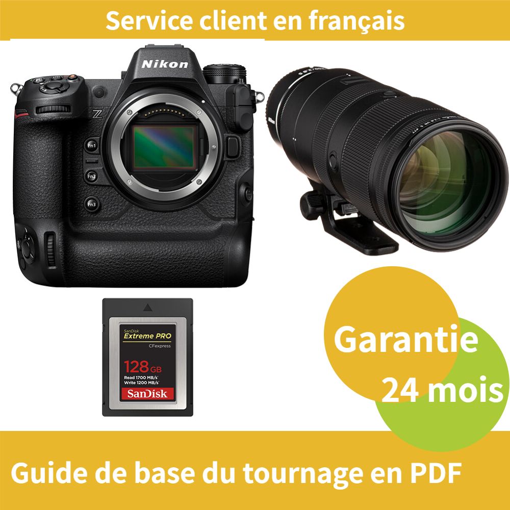 Nikon Z9 Camera + Nikon Z 70-200mm f/2.8 VR S NIKKOR Lens + 128GB SanDisk Extreme SD Card PRO CFexpress Type B