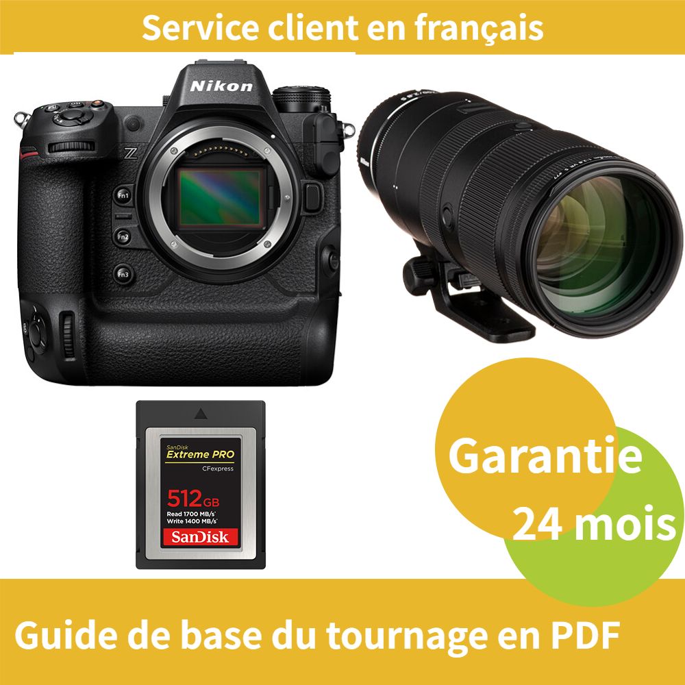Nikon Z9 Camera + Nikon Z 70-200mm f/2.8 VR S NIKKOR Lens + 512GB SanDisk Extreme SD Card (PRO CFexpress Type B)