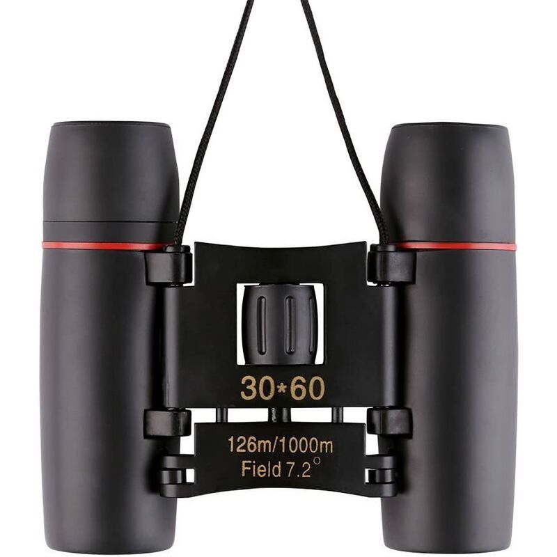 MetroStall Professional Binoculars, 30x60 High Power Binoculars with Night Vision, Compact and Lightweight, Ideal for Travel, Concerts, Sports, Birdwatching, etc., Black