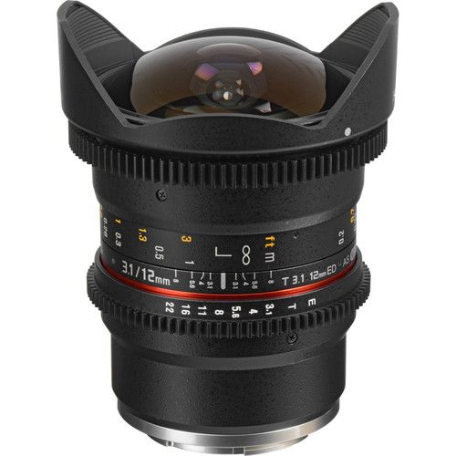 Samyang 12mm T3.1 VDSLR ED AS NCS Fisheye Lens (Sony E)