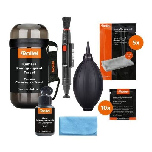 Rollei Camera Cleaning Kit 27016 for Travel, Black