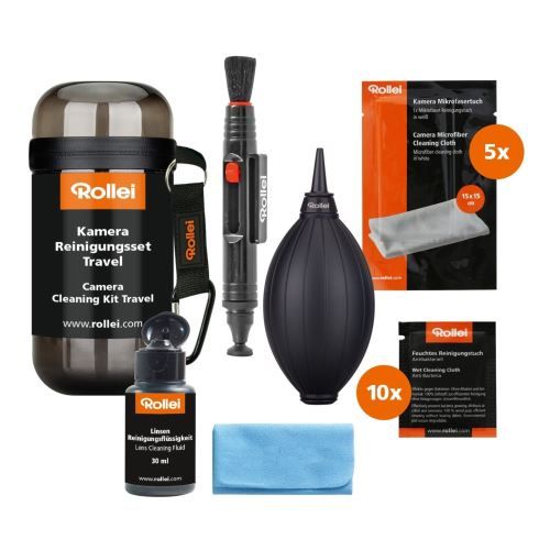 Rollei Camera Cleaning Kit 27016 for Travel, Black