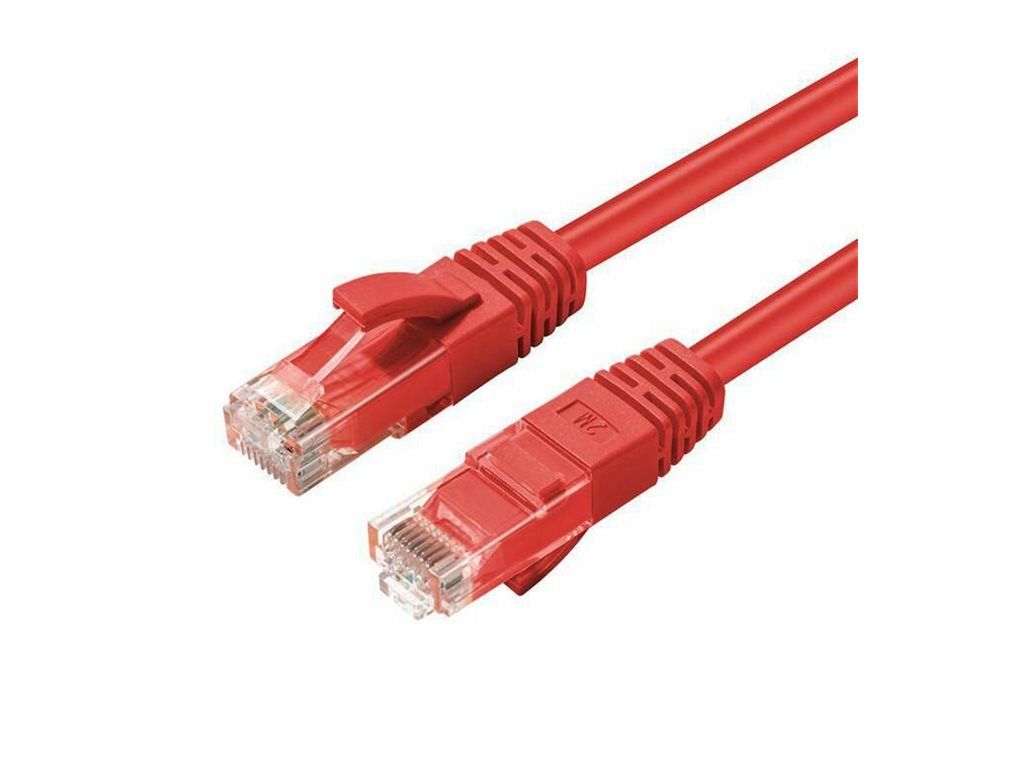 MicroConnect Network Cable - 10m, CAT 5e UTP, RJ-45 Male to RJ-45 Male, Red