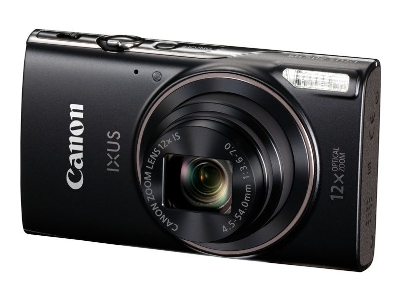 Canon IXUS 285 HS - Digital Camera - Compact - 20.2MP - 1080p/30fps - 12x Optical Zoom - Wi-Fi, NFC - Black