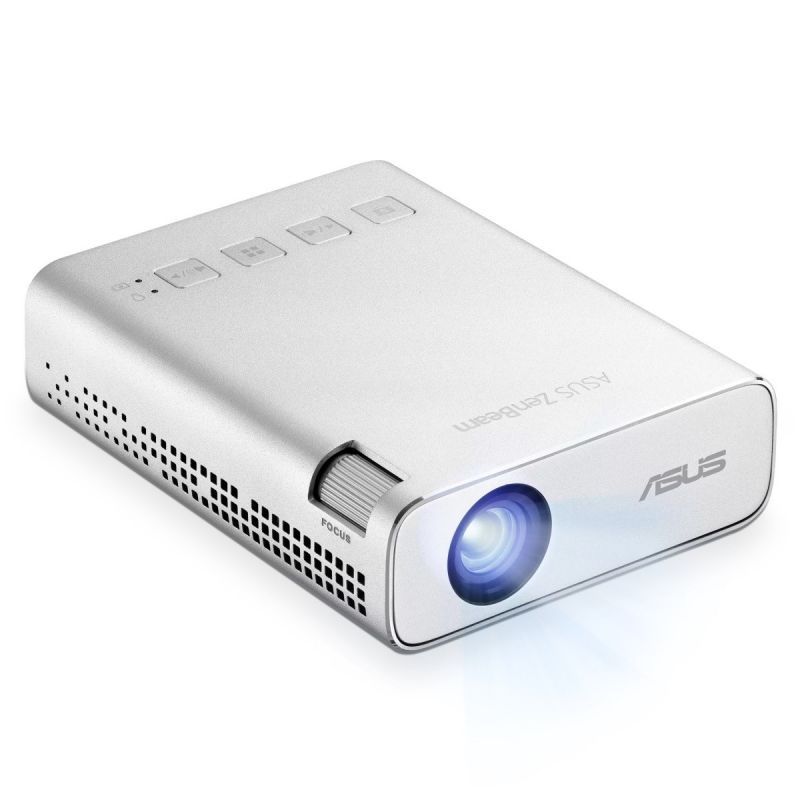 ASUS ZenBeam E1R Standard Focus Projector 200 ANSI Lumens LED WVGA (854x480) Silver