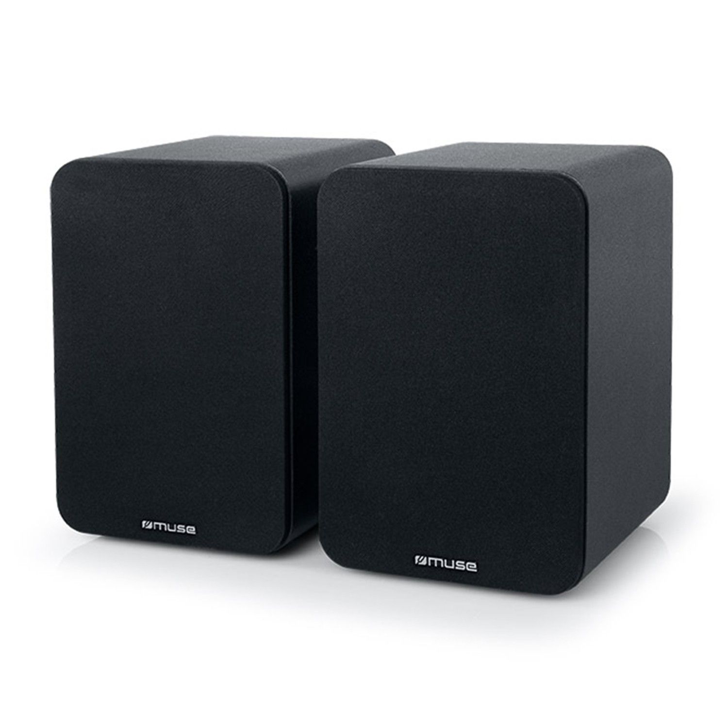 Muse M-620 SH Active Library Speakers - 150W with Bluetooth, USB, Optical, RCA, Coaxial Inputs - Adjustable Volume/Treble/Bass