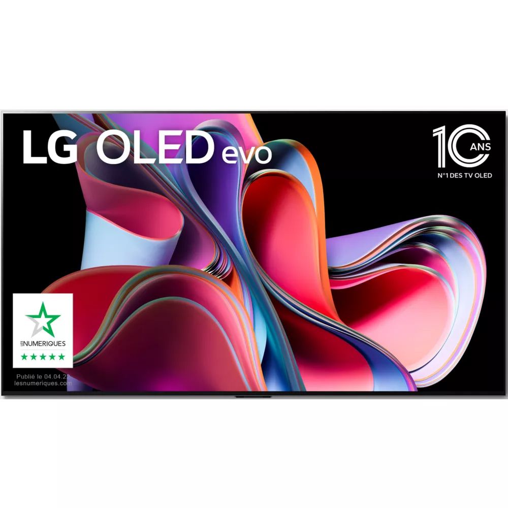 TV LG OLED evo G3 OLED65G36LA de 65" (164 cm) 4K UHD 2023 α9 AI Gen 6