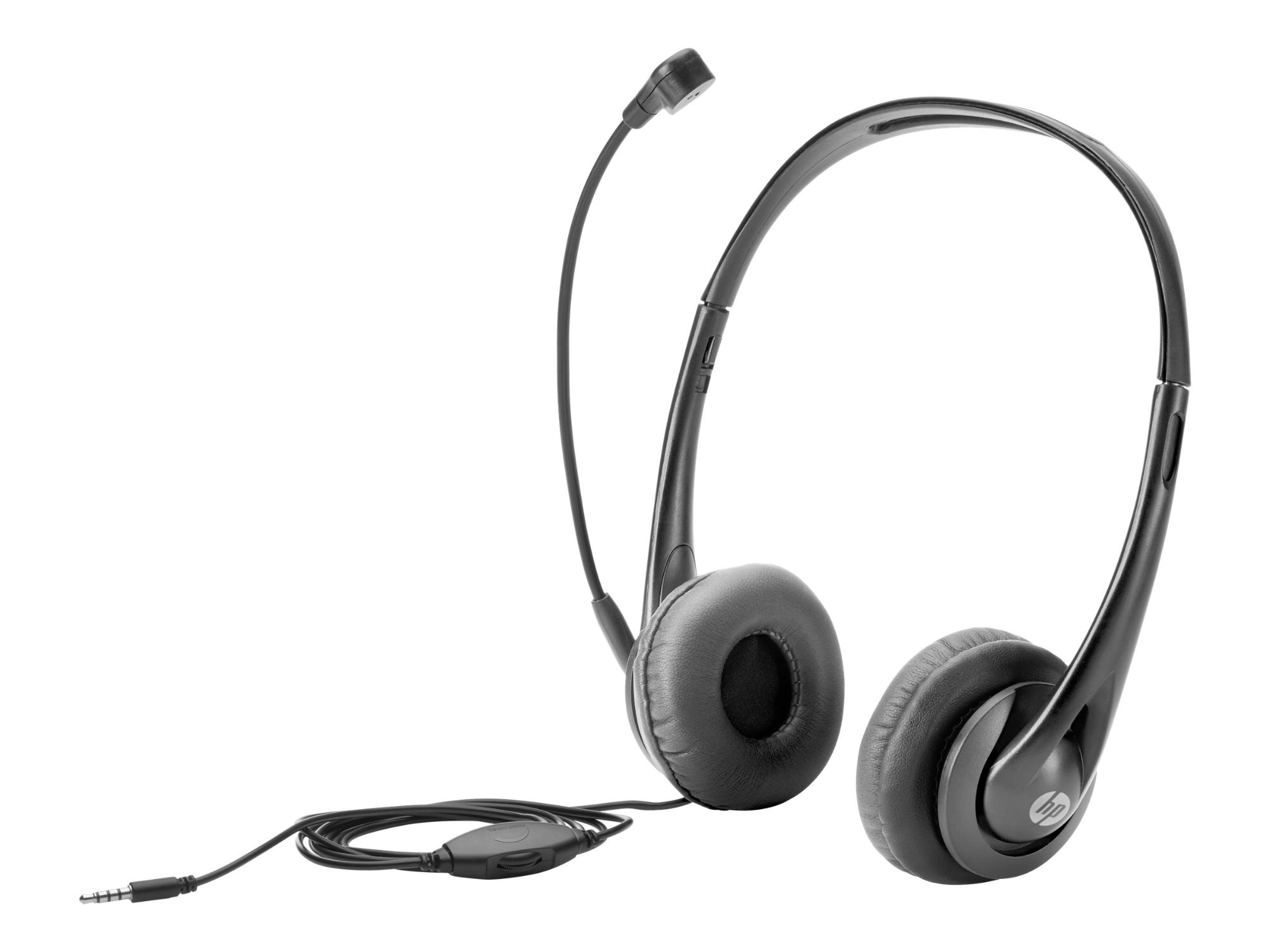 HP - Over-Ear Headset - Wired - Black Jack
