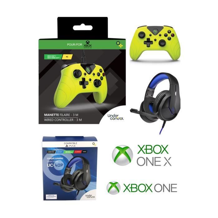 Auricular de juego Under Control PRO UC40 - Amarillo