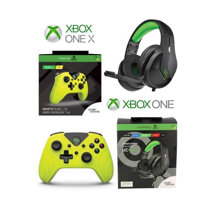 Auricular de juego Under Control PRO UC40 - Verde - Compatible con Xbox y PC