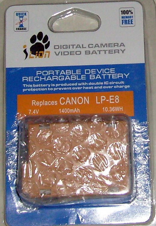 Batería Ansmann LP-E8 de Ion de Litio para Canon