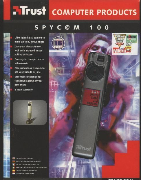 Trust Compact Camera - 0.1MP/0.3MP (interpolated) - 2MB Flash - Silver
