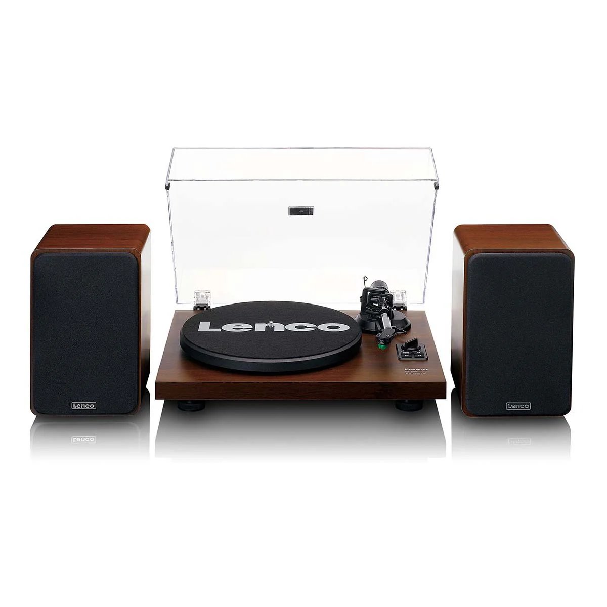 Lenco LS-600WA Turntable with Built-in Amplifier and Bluetooth - Walnut - Euro/Type C (CEE 7/16)