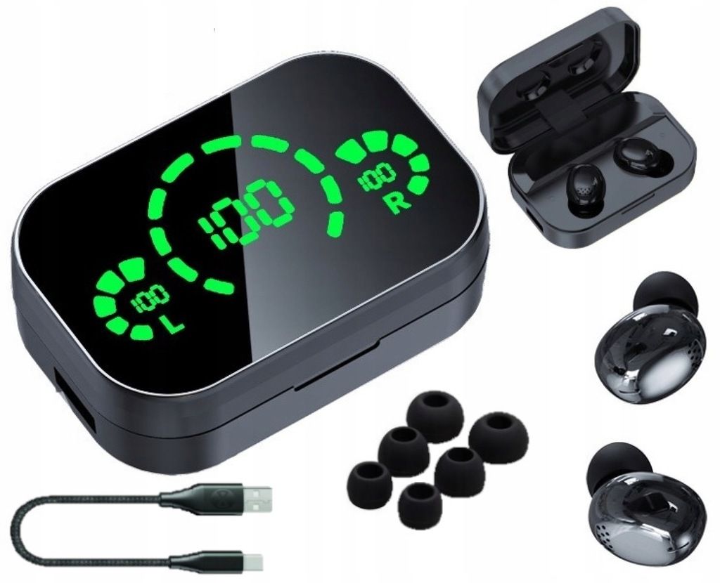 DISHIQING Wireless Bluetooth Headphones TWS + Power Bank