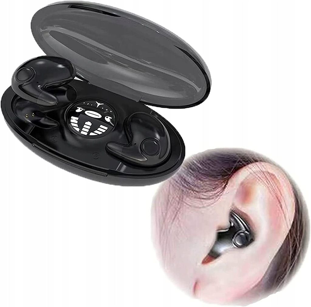 Auricular Bluetooth inalámbrico invisible DISHIQING, negro