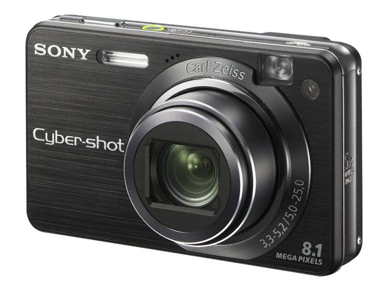 Sony CompactW150/B Digital Camera - 8.1MP Compact Camera with 5x Optical Zoom and Carl Zeiss Lens - Black